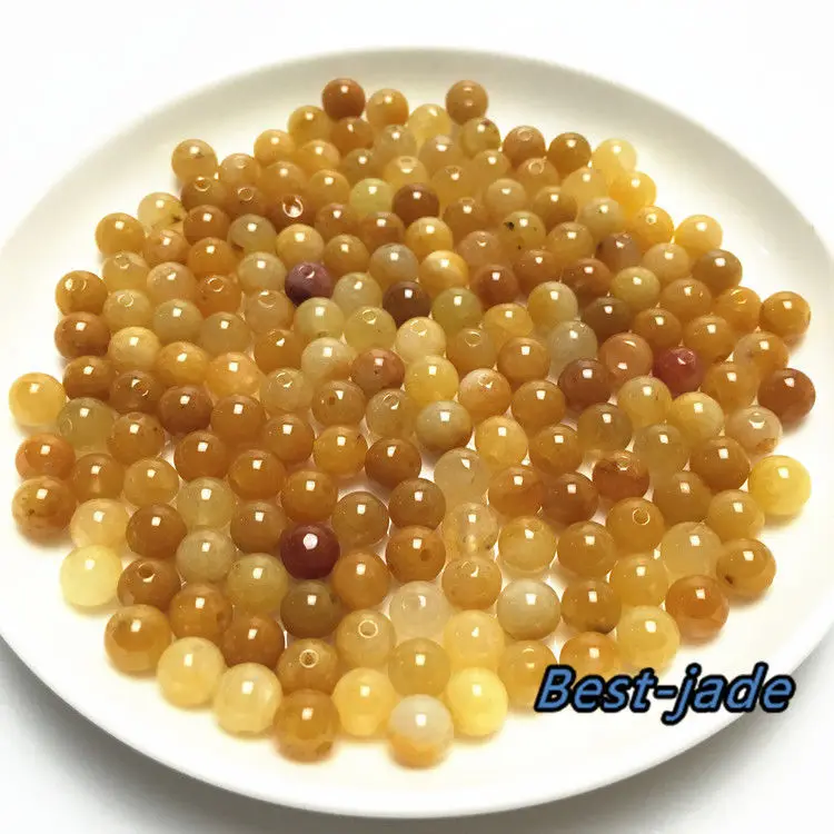 Плоский круглый бисер Huanglong Jade Jadeite (ОПТ) браслеты 1 шт.|pulseras bracelets|pulseras depulsera jade |
