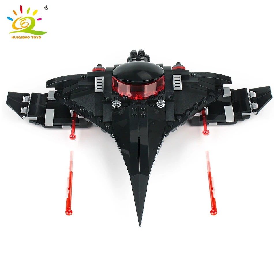 HUIQIBAO 232 шт Черный Manta Strike космический корабль строительные блоки фигурки Кирпичи