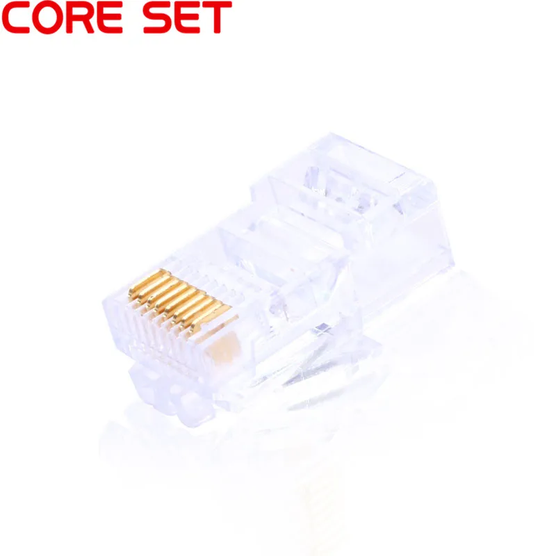 10pcs RJ45 Connector Plugs CAT5 CAT5r CAT6 8P8C