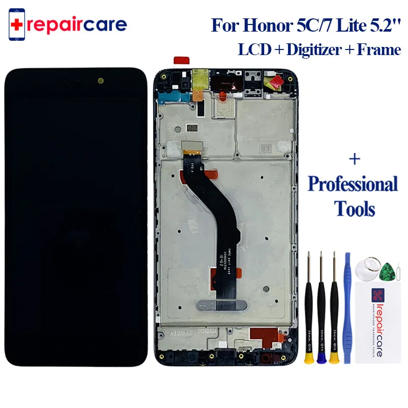 

5.2" For Huawei Honor 5C, 7 Lite Display Touch Screen Digitizer For Huawei Honor 5C LCD With Frame NEM-L21 NEM-L51 Replacement