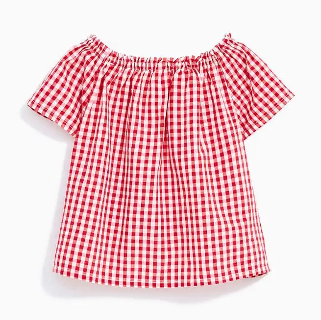 Летние Детские рубашки для девочек модная блузка рубашка кэжуал, футболки, топы, одежда для детей