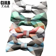 2 шт., модный галстук-бабочка в клетку для мужчин, галстук-бабочка, свадебное платье паджаритас, смокинг, вечерние, цветные, обтягивающие Галстуки