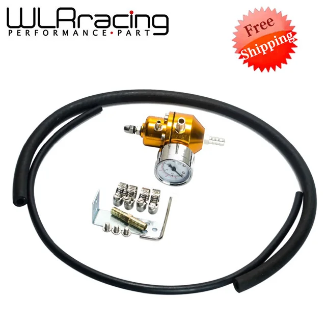 

WLR RACING - FREE SHIPPING NEW Universal Adjustable Fuel Pressure Regulator Gauge JDM FPR 1:1 0-140 PSI FPR For Toyota WLR7452