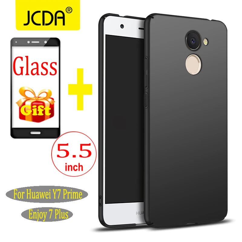 For huawei Enjoy 7 plus case Y7 prime hard shell for glass Antiknock Full Coverage cover 5.5inch |