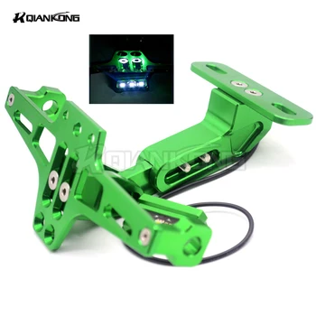 

Motorcycle Registration License Plate Bracket Holder with light for plate For Kawasaki Versys 650 ABS Ninja ZX-6R