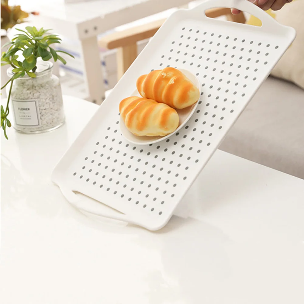 

Non-slip PP plastic tray hotel tableware supplies meals dishes cups dish silicone delivery tray tray home