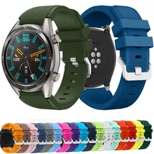 Модные силиконовые часы ремешок для HUAWEI WATCH GT GT2 GT 2 Смарт часы ремешок Браслет Ремень спортивный замена 22 мм для gear S3