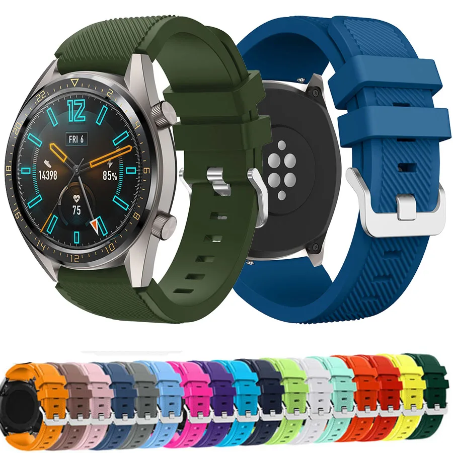 Fashion Silicone Watch Band For HUAWEI WATCH GT GT2 2 Smart Strap Bracelet Belt Sport Replacement 22mm Gear S3 | Наручные часы