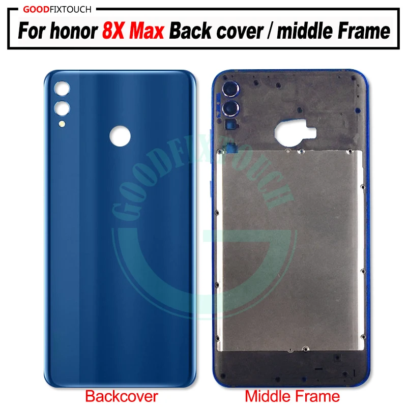 Для huawei honor 8X Max передняя рамка; Лицевая панель Корпус чехол с задней крышкой крышка батареи/рамка для honor 8X Max