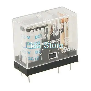 

PCB Mount DC 12V Coil SPDT 5 Pins 1NO 1NC Power Relay HHC69A JQX-14FC