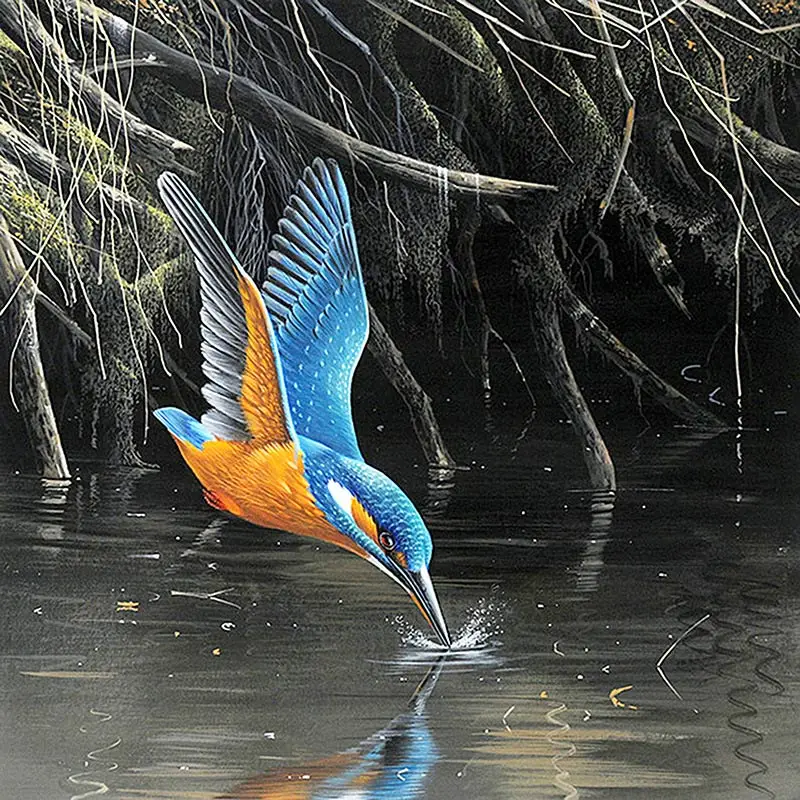 D SH 5D DIY Diamond Painting Bird Crystal Diamond Mosaic Embroidery