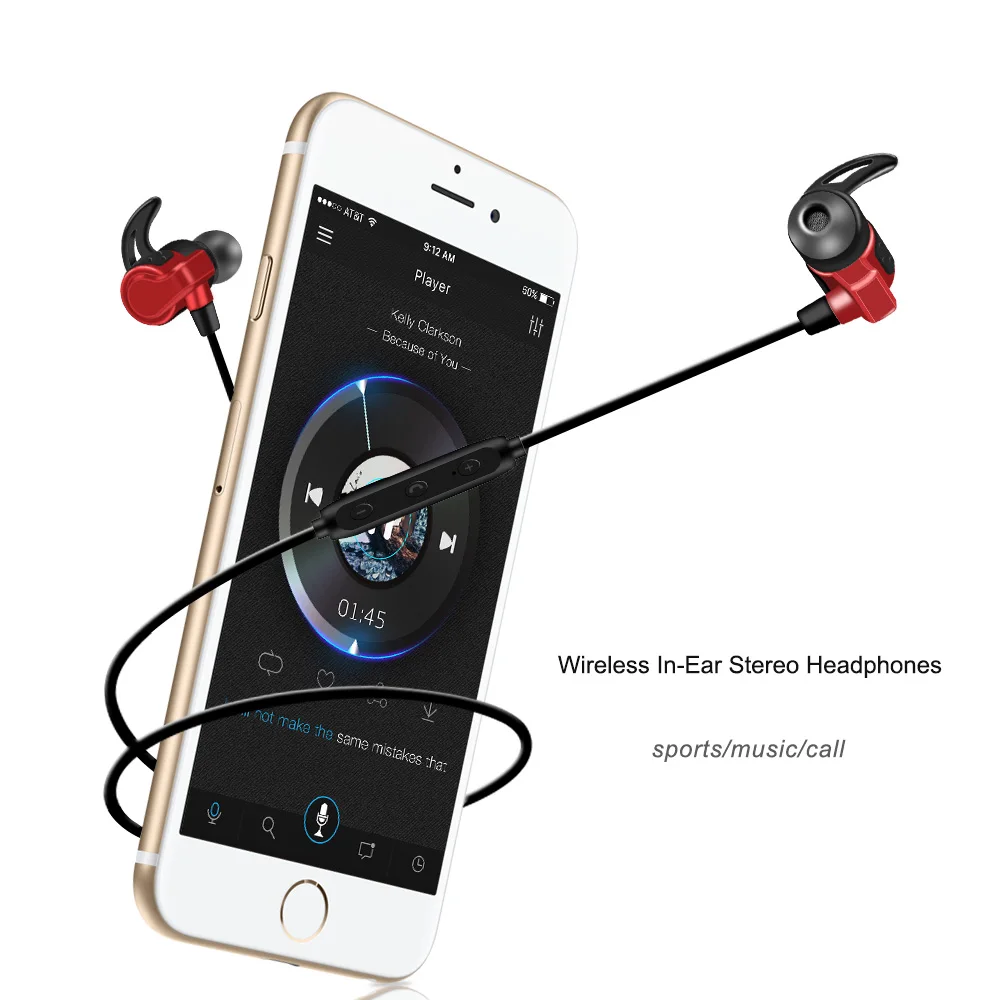 

ALWUP UPLXA Magnetic Bluetooth Earphones Wireless Headphones for phone in-ear Earphone with mic HIFI Sport Headset 6H Music Time