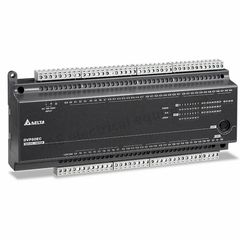

Original Programmable Controller DVP60EC00R3 EC3 Series Standard PLC DI 36 DO 24 Relay RS-232/RS-485, drop terminal 100-240VAC