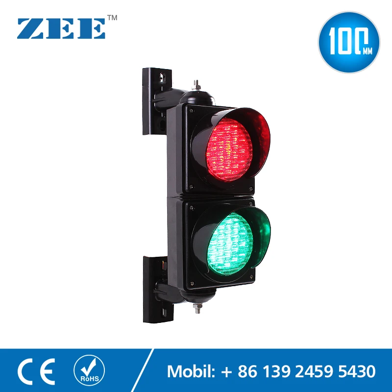 

4 inches 100mm LED Traffic Light Lamp Red Green Traffic Signal Light Parking Lot Signal Entrance and Exit