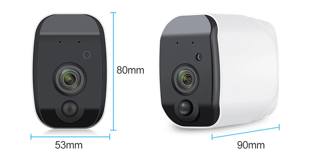 1080P Wi-Fi камера с питанием от батареи 2.0MP HD уличная Беспроводная ip-камера безопасности наблюдения Всепогодная PIR сигнализация запись аудио