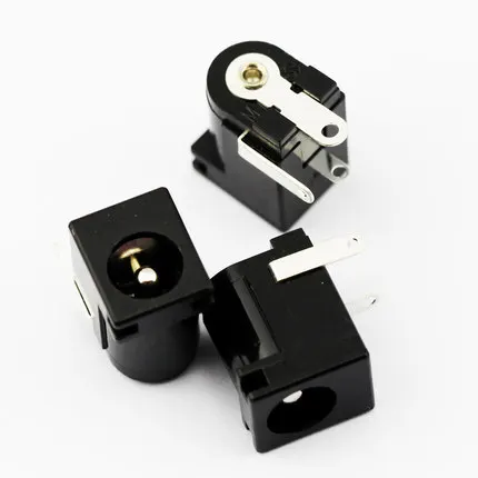 100 шт./L Высокое качество DC Jack 005 2.0 DC005 Мощность гнездо 5.5 мм 2.1 с плоским носком