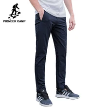 Acampamento pioneiro novo à prova d’ água masculinos calças calça casual homens marca-roupas simples sólida qualidade estiramento slim fit calças AXX701153