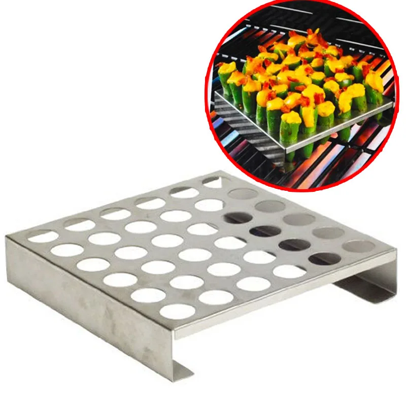 Hot 8.8'' Large Stainless steel jalapeno Pepper Grill Rack/Grilling