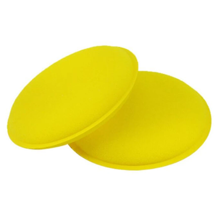 4Pcs/Set Car Wax Sponge Anti-Scratch Car Paint Maintenance Wipes Waxed Sponge Yellow Cleaning Tool Care