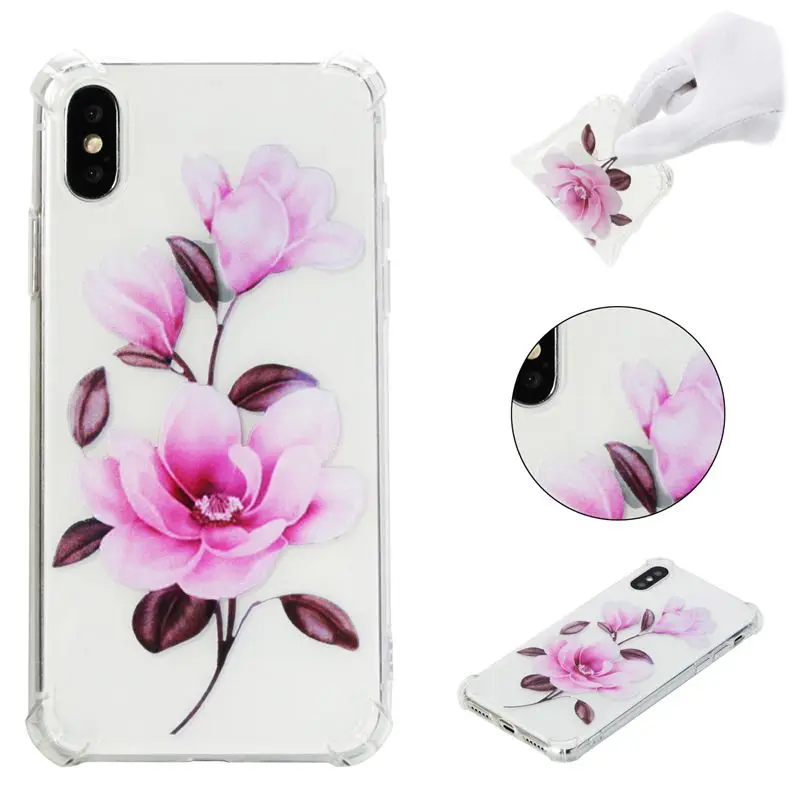 

four corners Soft tpu Cover For Huawei p 20 Lite Pro Mate 20 p 20 Plus Mate 20 Lite fine pattern Phone Case For honor 10 7A Case