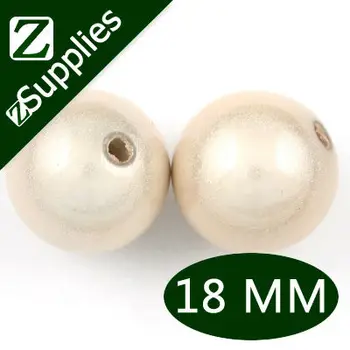 

Cream Non-toxic Acrylic Miracle Beads 18mm, Popular Perle Magique Wholesale for Jewelry Making
