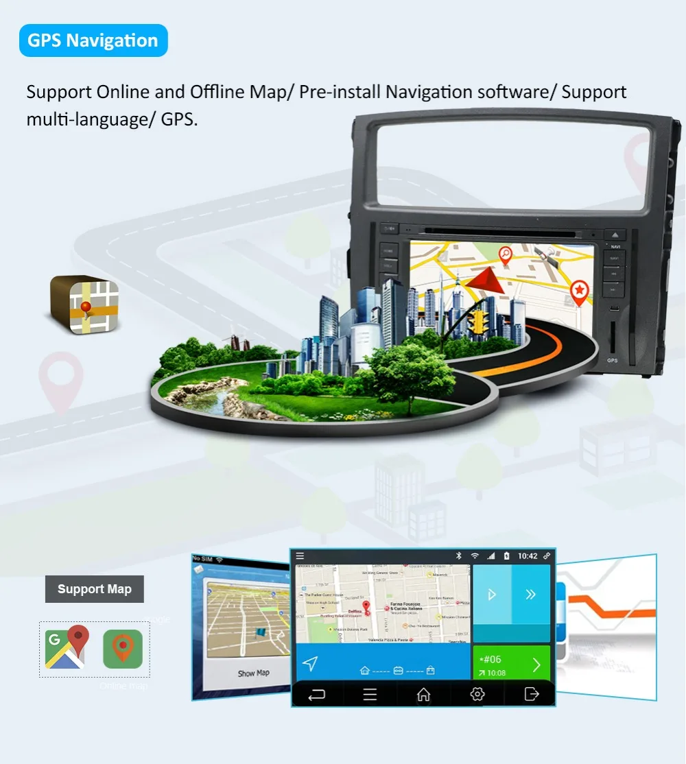 Best Bosion Android 9.0 Car GPS Player for Mitsubishi Pajero 2006-2011 with 8Core 2GB+32G Auto Radio Multimedia car gps navigation 11 Best Bosion Android 9.0 Car GPS Player for Mitsubishi Pajero 2006-2011 with 8Core 2GB+32G Auto Radio Multimedia car gps navigation 11