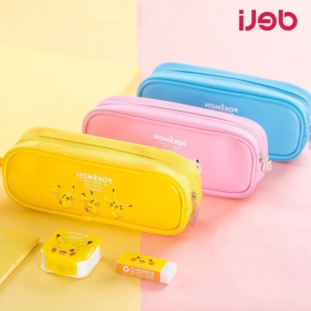 

GoodPokemon Canvas Case Candy Colors Student stationery storage bag kawaii school supplies Pencil box WJ-SMTG188