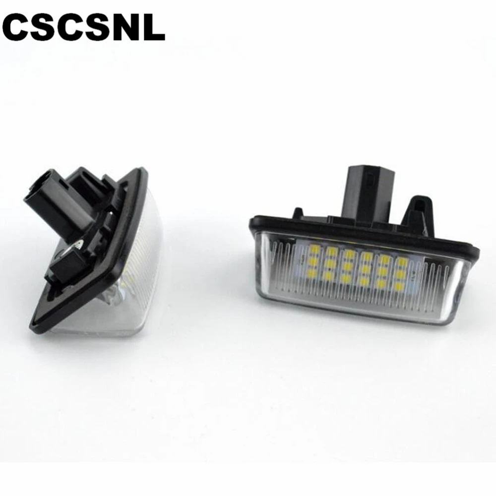 

CSCSNL 2pcs Car 12V 18LED License Plate Lights SMD for Toyota Corolla_E11 Crown S180 Starlet EP91 Vios Previa ACR50 GSR50