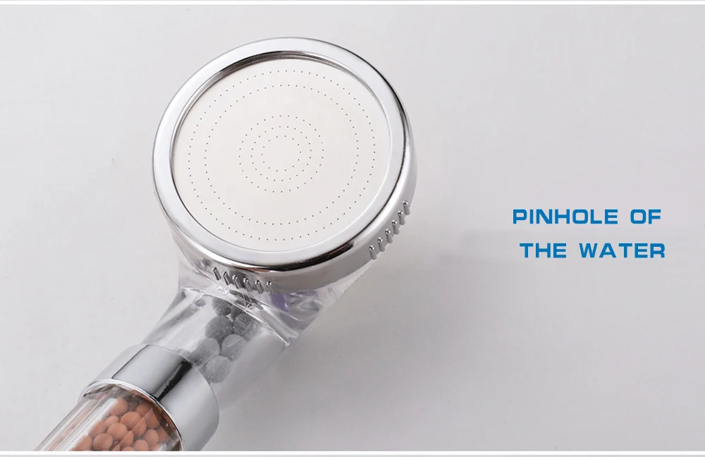 Water Saving Shower Head Anion SPA Filtration Handheld Nozzle