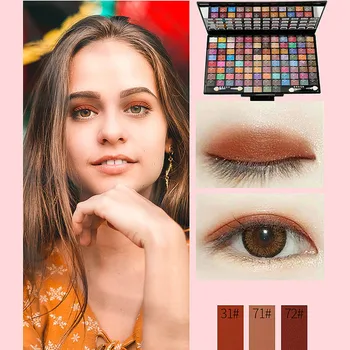 

100 Colors Eyeshadow Powder Palette Makeup Collection Kit Cosmetics 88