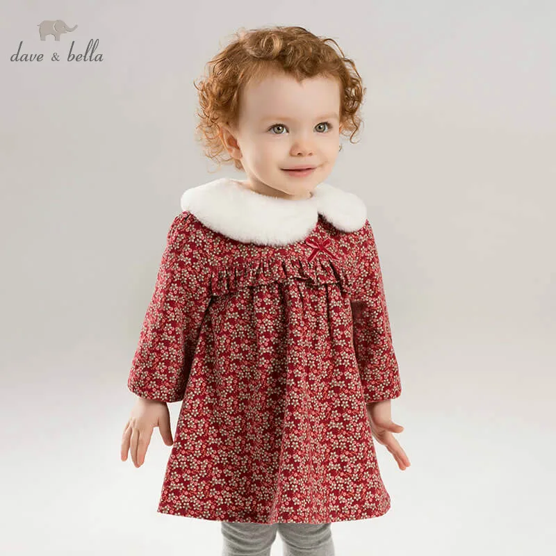 DBM8648 dave bella autumn/winter Princess baby dresses girls Lolita dress children long sleeve high quality dress floral dress DBM8648 dave bella autumn/winter Princess baby dresses girls Lolita dress children long sleeve high quality dress floral dress