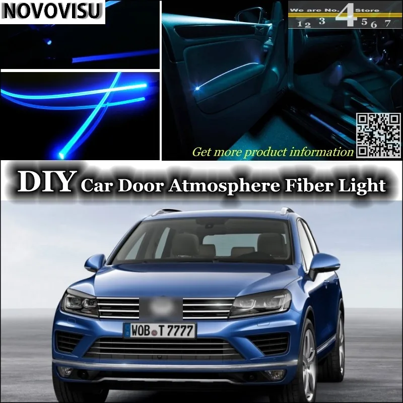 Novovisu для Volkswagen Touareg 7P5 подкладке окружающий свет атмосферу волоконно-оптического
