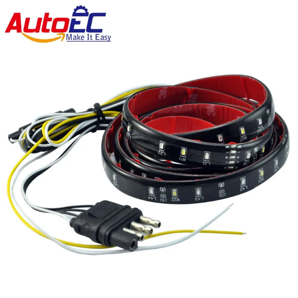 AutoEC 60" LED Strip Light Bar Truck Reverse Brake Turn Signal Tail for