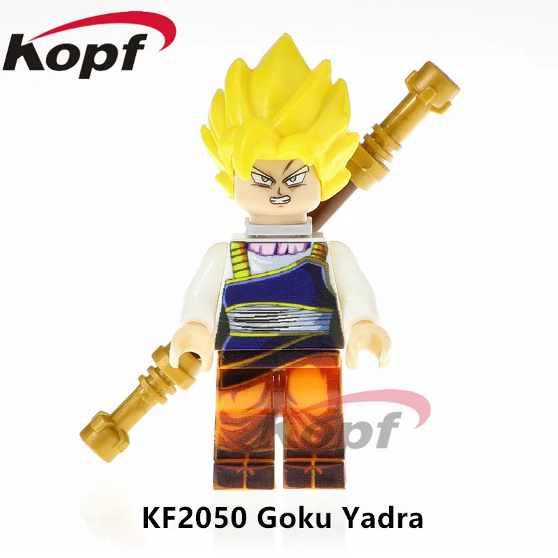 Одиночная продажа супер героев Dragon Ball Z Фигурки Гоку Yadra Vegeta SSJ3 Future trunks куклы строительные блоки Дети подарок игрушки KF2050