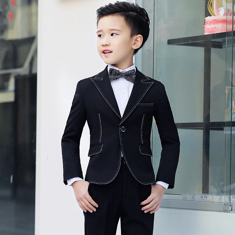 Костюм для маленьких мальчиков; деловой костюм; нарядный костюм; костюмы для мальчиков; детское свадебное платье; блейзер для мальчиков; черный смокинг