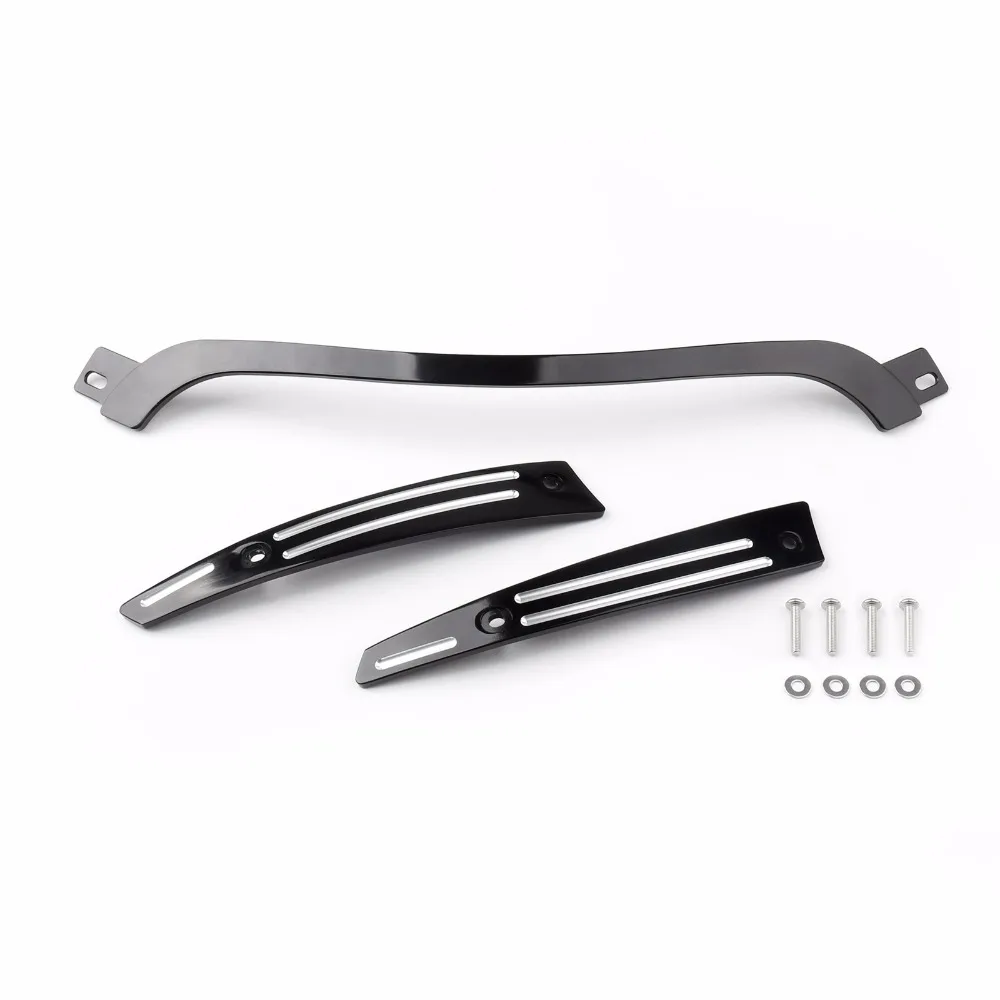 

Areyourshop Motorcycle Double Light Gliding Stripes Windshield Trim For Harley FLTR Road Glide 2014-2017 2016 Motor Styling