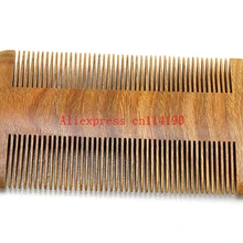 Новая карманная деревянная расческа натуральное зеленое сандаловое дерево супер частые зубцы деревянные расчески не статические вши ПЭТ борода для причесывания и укладки волос инструмент