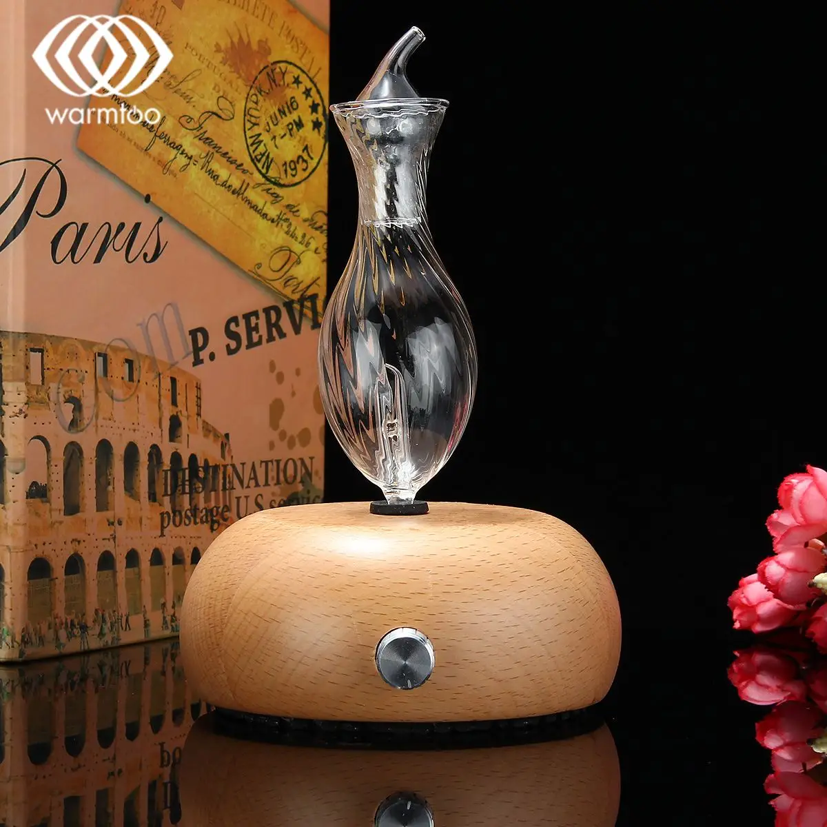 Дешево Warmtoo модные распылив чистый Эфирные масла аромат увлажнитель воздуха аромат древесины Стекло диффузор для Офис прибор