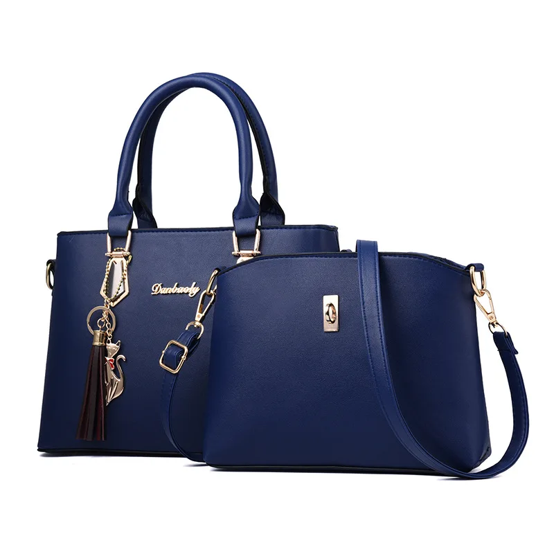 

Brands 2 SET Luxury Handbags Women Bags Designer Ladies Shoulder Bags Women Leather Handbags Composite Bag 2018 Sac A Main