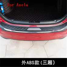 Автомобильный Стайлинг из нержавеющей стали Задний бампер протектор порога багажника протектора Накладка для Mazda 3 M3 Axela