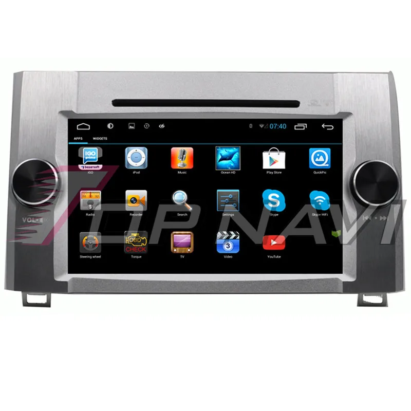 Topnavi Android 7,1 Автомобильная dvd-навигационная система для Toyota Tundra-Авторадио Мультимедиа Аудио плеер Радио Стерео Восьмиядерный 2Din
