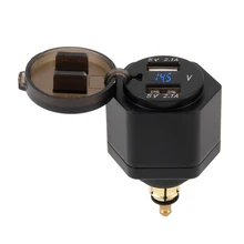 USB Port Charger Adapter Digital Display Plug