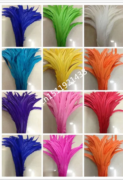 

100pcs / lot 12-14 inches / 30-35cm / high quality rooster tail feather / diy wedding holiday party props accessories