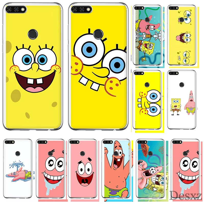 

Spongebob Phone Case Cover For Huawei Honor 6A 7A 7C 6C 7X Pro 8 8X 9 10 Lite Play