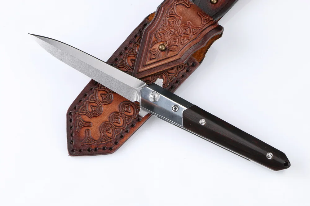 Складной шарикоподшипник Arthur small sword M390 с железной деревянной ручкой, многофункциональные инструменты для охоты и повседневного использования