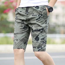 Летние хлопковые бермуды Шорты Для мужчин модный бренд камуфляж доска Шорты мужской Рубашки домашние удобные короткие Masculino Размеры M-4XL