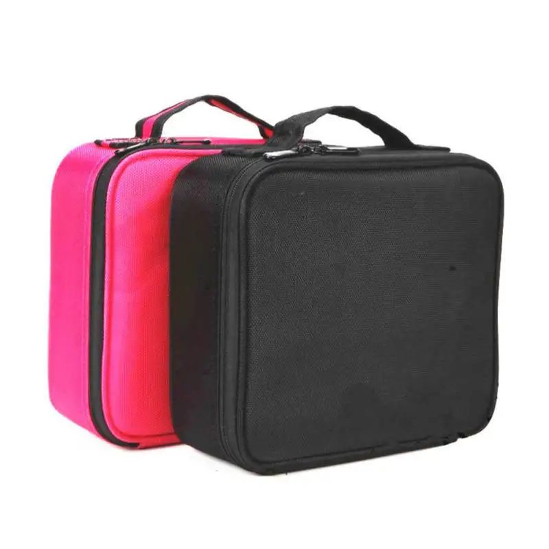 

Portable Women Travel Transparent Quality Size Cosmetic Storage Bag with Adjustable Dividers Makeup Train Case Holder Organize