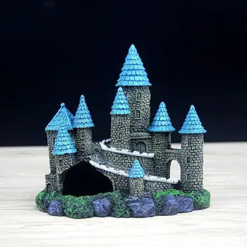 

HobbyLane Simulate Castle Pet Hiding Decoration for Fish Tank Landscaping Aquarium Reptile Box