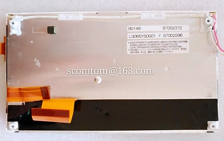 LQ065Y5DG01 Original 6.5"inch 800*480 LCD Screen Display Panel for Car GPS Navigation