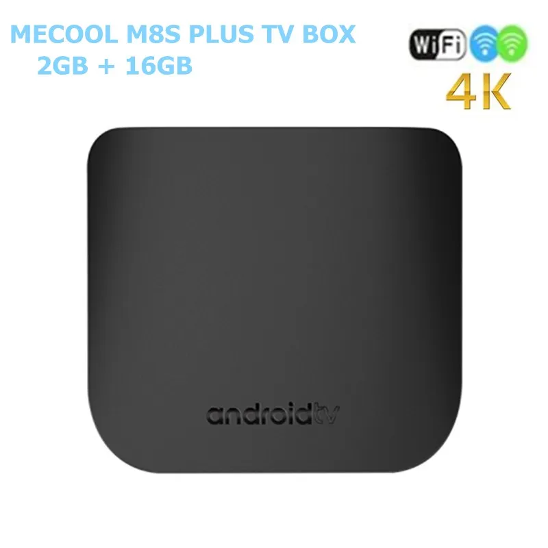 Mecool M8S плюс W Amlogic Quad core 1 GB 8 GB ТВ BOX ультра тонкий Smart Media Player с 2,4G Wi-Fi 4 K USB 2,0 Mini PC Android 7,1